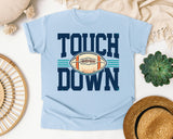 Touch Down Navy Bold graphic tee in Chambray