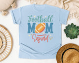 Football Mom Squad graphic tee in Chambray