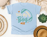 Thats My Boy Number 12 graphic tee in Chambray