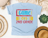 Game On 2nd Grade Red graphic tee in Chambray