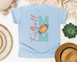 Football Mom Vertical graphic tee in Chambray