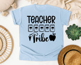 Teacher Tribe Notebooks graphic tee in Chambray