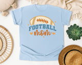 Football Mom Blue Ball graphic tee in Chambray