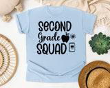Second Grade Squad Atom graphic tee in Chambray
