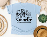 100 Days Of Smarter Backpack graphic tee in Chambray