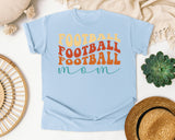 Football Football Football Mom graphic tee in Chambray