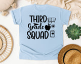 Third Grade Squad Atom graphic tee in Chambray