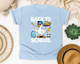 Back To School Goose Soccer graphic tee in Chambray