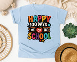 Happy 100 Days Of Of Of School graphic tee in Chambray