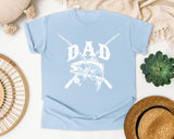 Dad Fishing Rods Classic graphic tee in Chambray