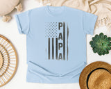 Papa Brown graphic tee in Chambray