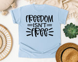 Freedom Isn't Free White 3 graphic tee in Chambray
