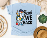 Bruh We Back Goose Graphic Tee graphic tee in Chambray