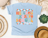 Welcome Back To School Nurse Bright Graphic Tee graphic tee in Chambray