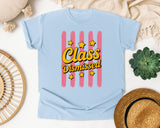 Class Dismissed graphic tee in Chambray