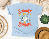 School's Out For Summer graphic tee in Chambray