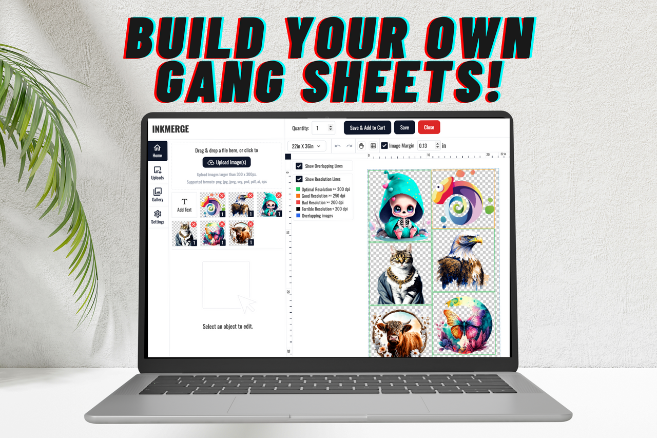 Build Your gang sheets