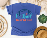 Football Godfather graphic tee in Flo Blue