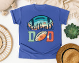 Football Dad Grey graphic tee in Flo Blue