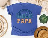 Football Papa graphic tee in Flo Blue