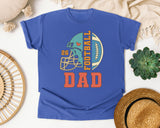 Football Dad Grey 2 graphic tee in Flo Blue