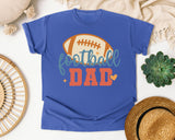 Football Dad Orange 2 graphic tee in Flo Blue