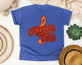 Terriers Marching Band Dad graphic tee in Flo Blue