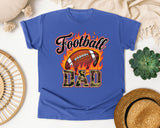 Football Dad Brown graphic tee in Flo Blue