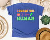 Educator Of Tiny Humans graphic tee in Flo Blue