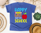 Happy Last Day Of School graphic tee in Flo Blue