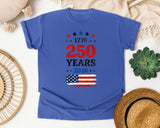 1776 250 Years 2026 graphic tee in Flo Blue