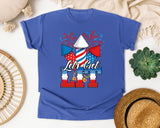 Let's Get Lit graphic tee in Flo Blue