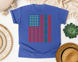 Life On The Line graphic tee in Flo Blue