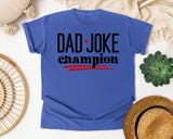Dad Joke Champion graphic tee in Flo Blue