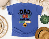 Dad Joke Loading Black graphic tee in Flo Blue