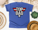 Top Dad graphic tee in Flo Blue