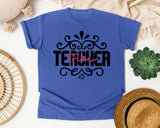 Teacher Tribe graphic tee in Flo Blue