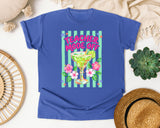 Teacher Mode Off Margarita graphic tee in Flo Blue