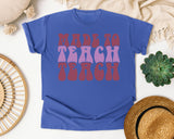 Made To Teach graphic tee in Flo Blue