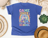Game Over Back To School Rainbow graphic tee in Flo Blue