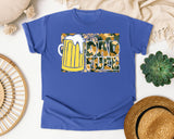 Dad Fuel Yellow graphic tee in Flo Blue