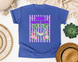 Zero Lesson Plans graphic tee in Flo Blue