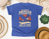 250 Years Of American Independence graphic tee in Flo Blue