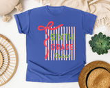 Sixth Grade Crew graphic tee in Flo Blue