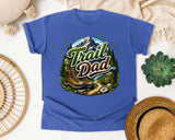 Trail Dad graphic tee in Flo Blue