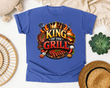 King Of The Grill graphic tee in Flo Blue