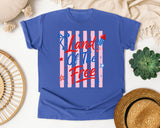 Land Of The Free graphic tee in Flo Blue