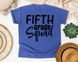 Fifth Grade Squad Bold graphic tee in Flo Blue