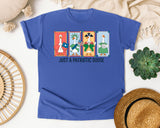 Just A Patriotic Goose graphic tee in Flo Blue