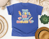 The Cool Kid Just Showed Up graphic tee in Flo Blue